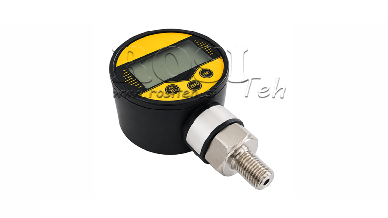 MANOMETRU DIGITAL DN63 VERTICAL 0 - 600 BAR - 1/4