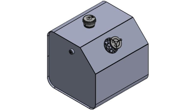 METALNA POSUDA GORNJI DIO 250 Lit 600x600x800mm