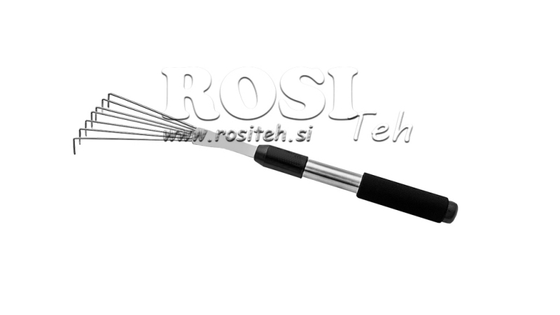 RASTRILLO PEQUEÑO CON MANGO DE ALUMINIO