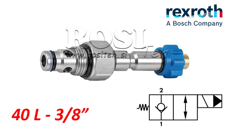 HYD. GESLOTEN ELEKTROMAGNETISCHE CONTROLLER VOOR 2-WEGAFSLUITER REXROTH 3/8 40-LIT