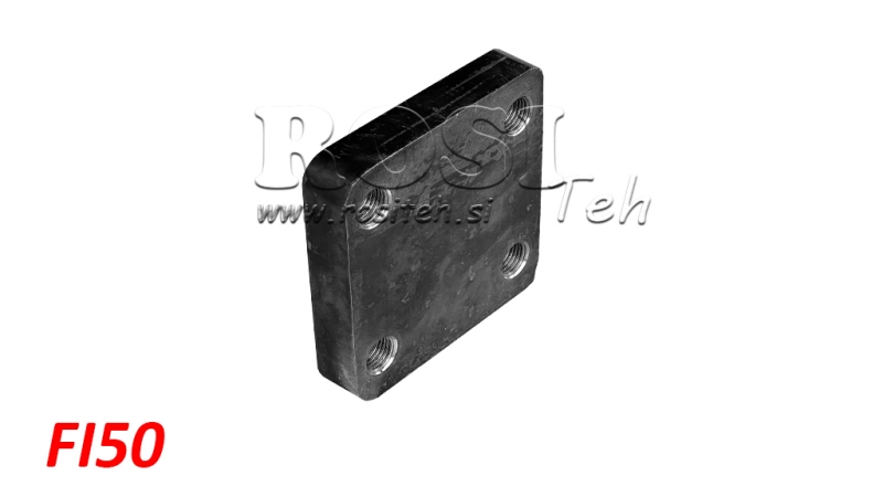 FLANGIA DI MONTAGGIO PER GANCIO DI TRAINO GIREVOLE Φ50 IN INCASTRO