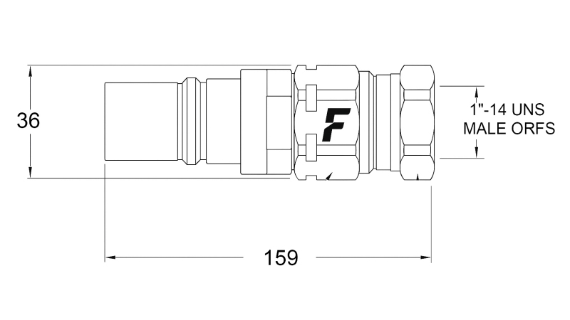 MALE QUICK COUPLING FOR MULTI-FASTER 9/16 3PLK,3PLV B MOBILE PART