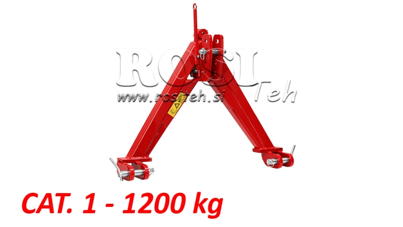 FRONT TRIANGLE FOR FRONT TRACTOR HYDRAULICS CAT. 1 – 745 mm – 1200 kg