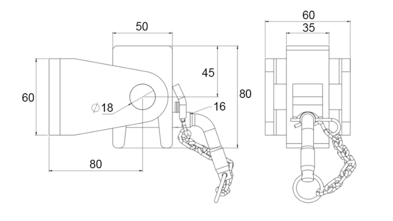 NOSAČ KIPER KESONA 50x60 - VILJUŠKASTI TIP - ECO