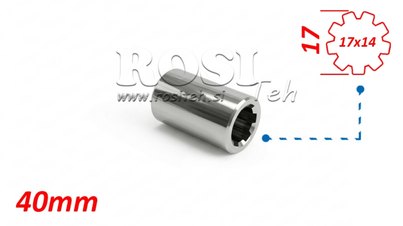 KARDANSKI ADAPTER ČAHURA 17x14 (9 ZUBA) (40 mm)