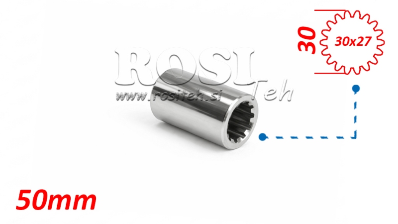 KARDANSKI ADAPTER ČAHURA 30x27 (18 ZUBA) (50 mm)