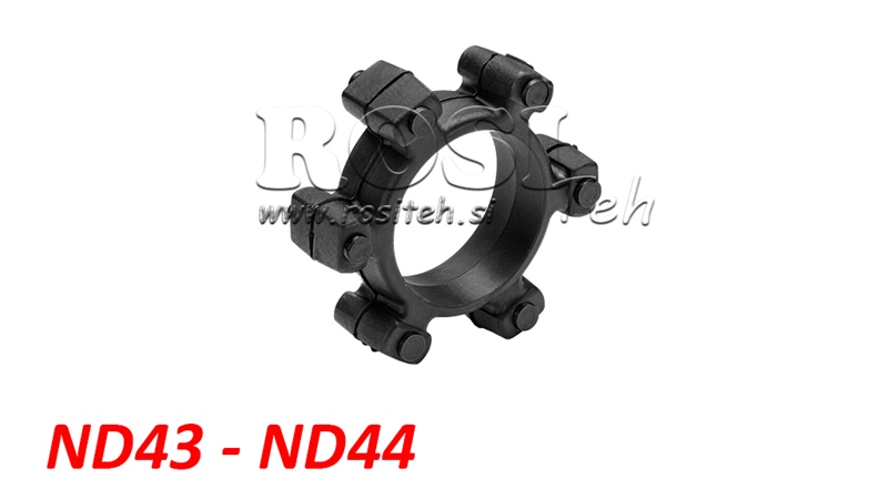 ZVJEZDASTA SPOJKA ZA GUMENI UMETAK ND43-ND44 (104mm)