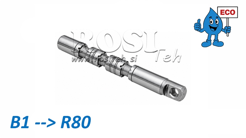 B1 ENKELTVIRKENDE SLEIDE FOR MANUELL VENTIL R80 ECO