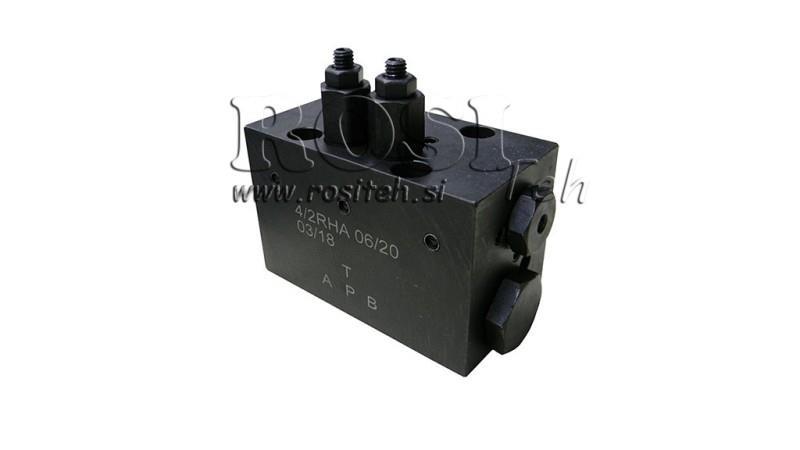 HIDRAULIČNI VENTIL ROTACIJSKI MEHANIČKI ZA HLEVSKE ČETKE CETOP3 4/2 RHA