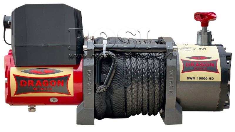 12 V ELECTRIC WINCH DWM 10000 HD - 4536 KG - SYNTHETIC ROPE
