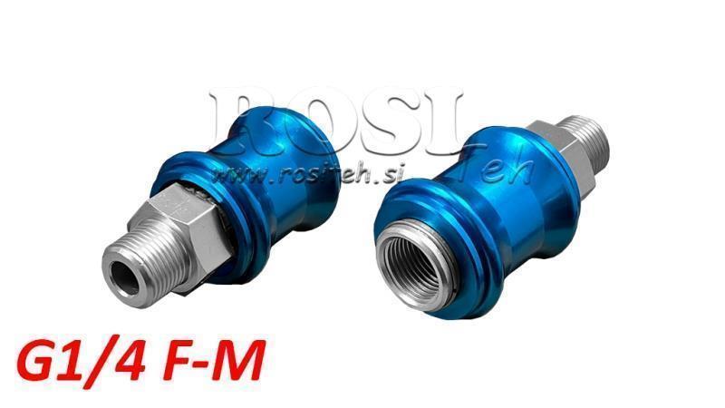 PNEUMATIC HAND SLIDE VALVE 3/2 PRRS G1/4 F-M