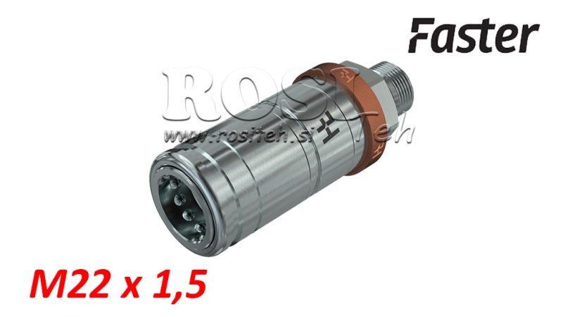 TRAKTOROS GYORS KAPCSOLÓ NŐI 3CFPV PUSH - PULL M22x1,5