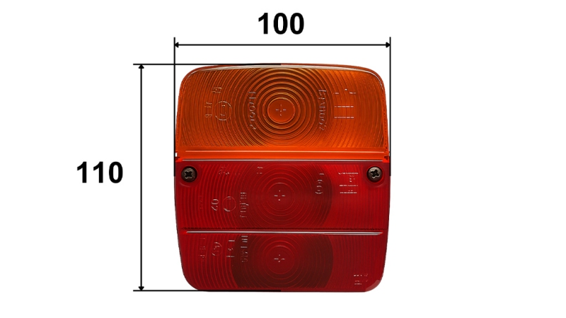 SVJETLO ZADNJE DESNO KVADRATNO 3 POZ
