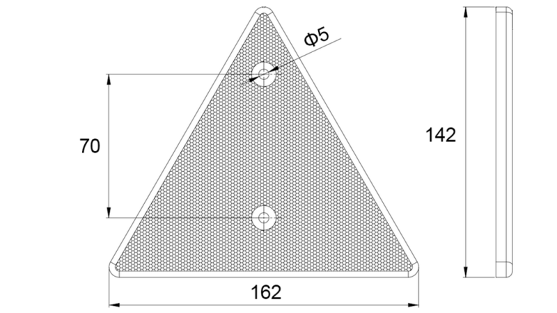 RIFLETTORE TRIANGOLARE (4 PEZZI)
