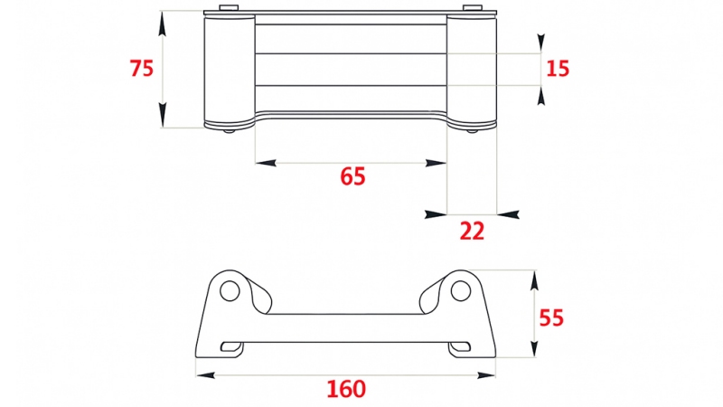 VALJČASTO VODILO ZA ČELJIČNO UŽE DWH 2500-4500