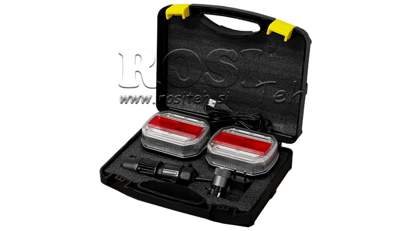 KIT LUCI MAGNETICHE A LED - WIRELESS 12/24V CANBUS