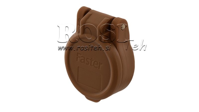 BROWN PROTECTIVE COVER PVC FEMALE QUICK COUPLING PUSH-PULL