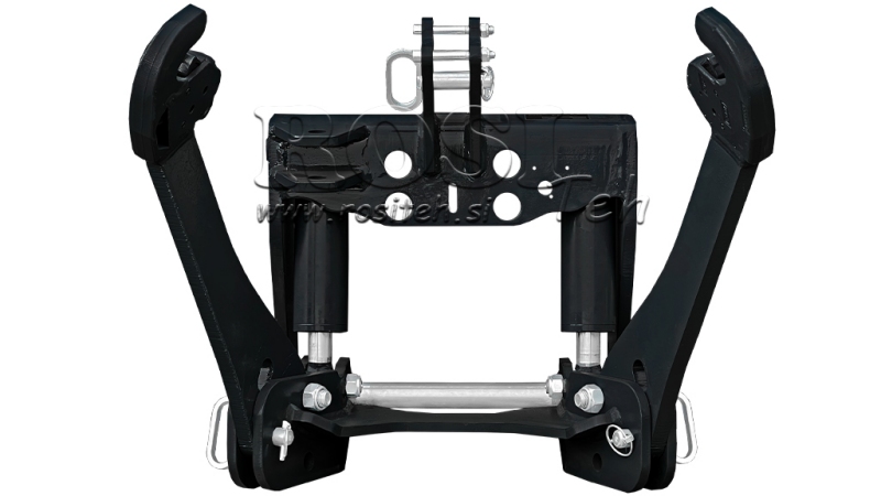 UNIVERSALE FRONTHYDRAULIK KAT 2 FÜR TRAKTOR 1500kg SCHWARZ (RAL 9005)