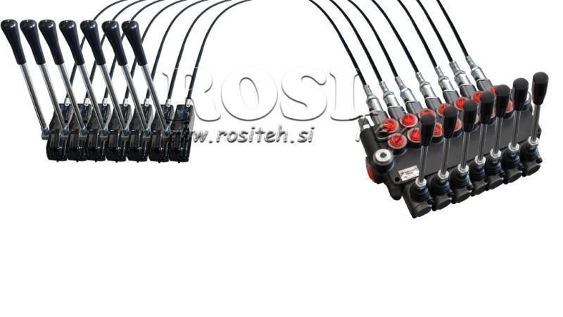 JOYSTICK KÉTKEZES 1 m HIDRAULIKUS SZELEP 7xP40 liter