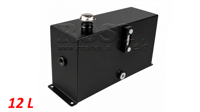 CUVE EN MÉTAL 12 LITRES CUBE 255X155X450MM COMPLÈTE AVEC ÉQUIPEMENT