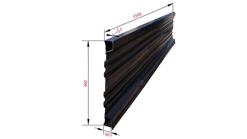 SIDE PANEL FOR DUMP TRAILER 1.5 MET. - HEIGHT 400 mm