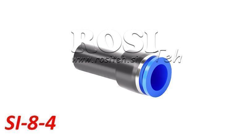 PNEUMATIC PLUG-IN REDUCER CONNECTION TPA WITHOUT THREAD SI-8-4