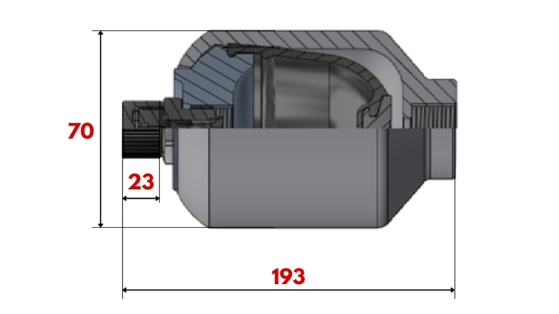 HYDROSPEICHER 0,35 LIT - M18x1,5
