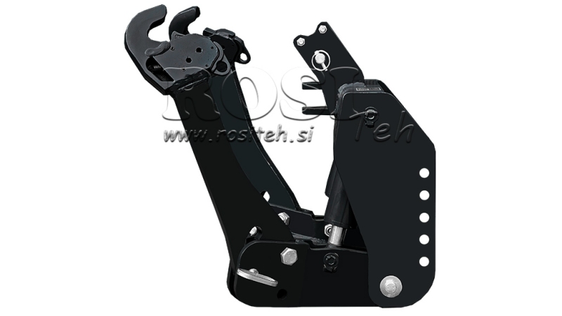 UNIVERSALE FRONTHYDRAULIK KAT 2 FÜR TRAKTOR 1500kg SCHWARZ (RAL 9005)