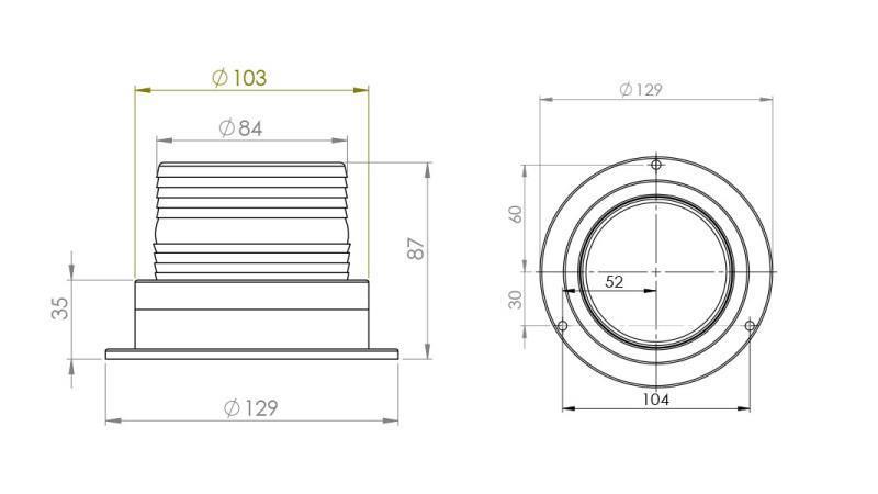 LED ROTATING LIGHT MAGNETIC 12V