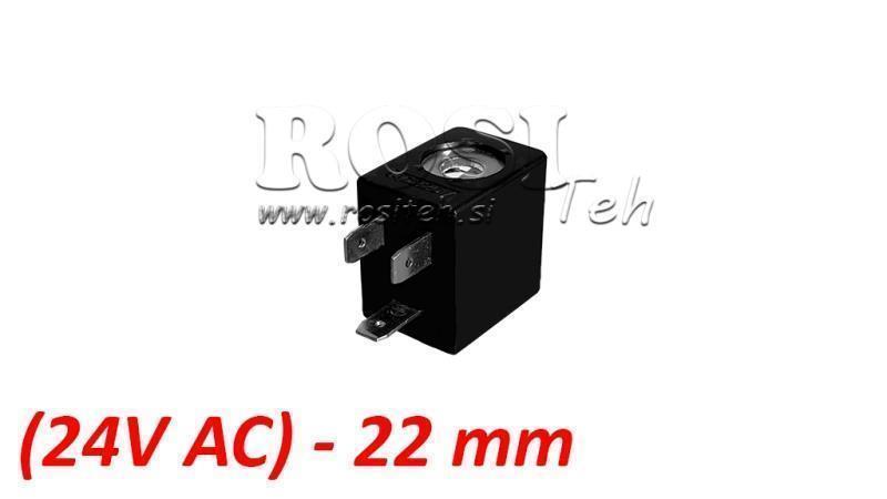 (22) EL. MAG. COIL 24V AC 5VA FOR PNEUMATIC VALVE 1/4-3/8-1/2