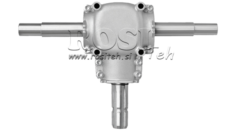 RIDUTTORE D'ANGOLO DOPPIO ASSE 1: 1,14 (16,5HP-12kW)