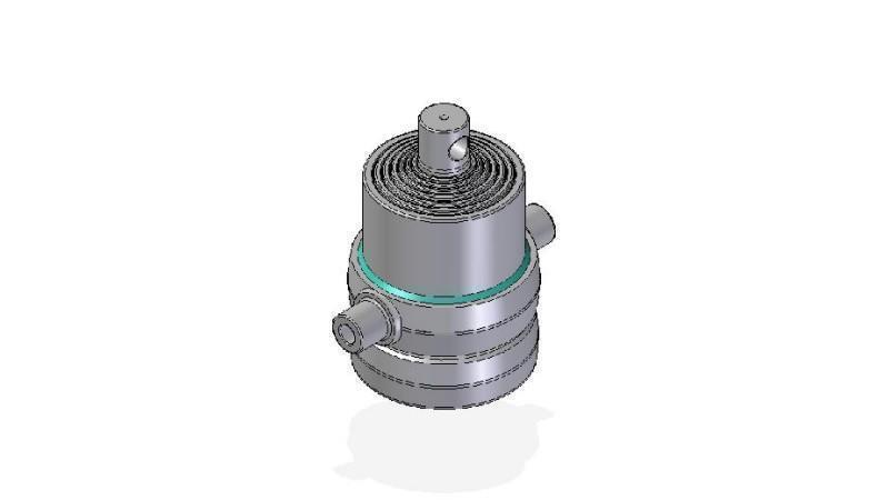 7015F -TELESKOPZYLINDER STANDARD/LOCH 7 STUFEN HUB 1135 FI 190