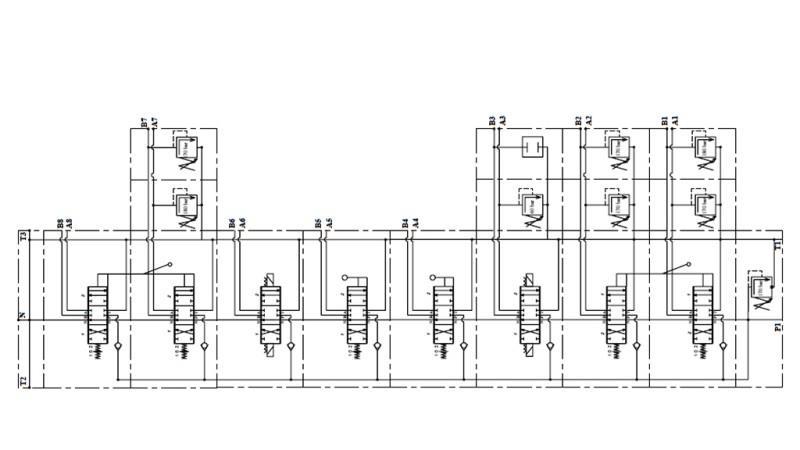 HIDRAULSKI VENTIL HIAB 8xPC70 2x JOYSTICK - ELEKTRIČNA KONTROLA 12V