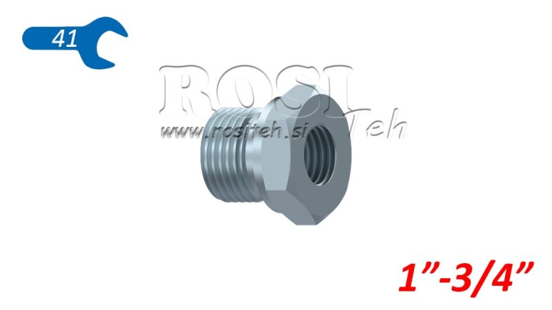 HYDRAULISK ADAPTER HAN-HUN 1-3/4