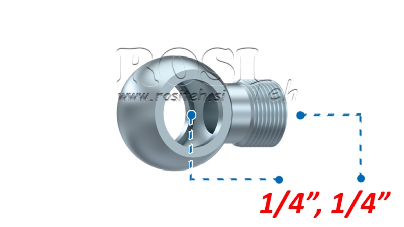 HYDRAULIC FITTING EYE 1/4