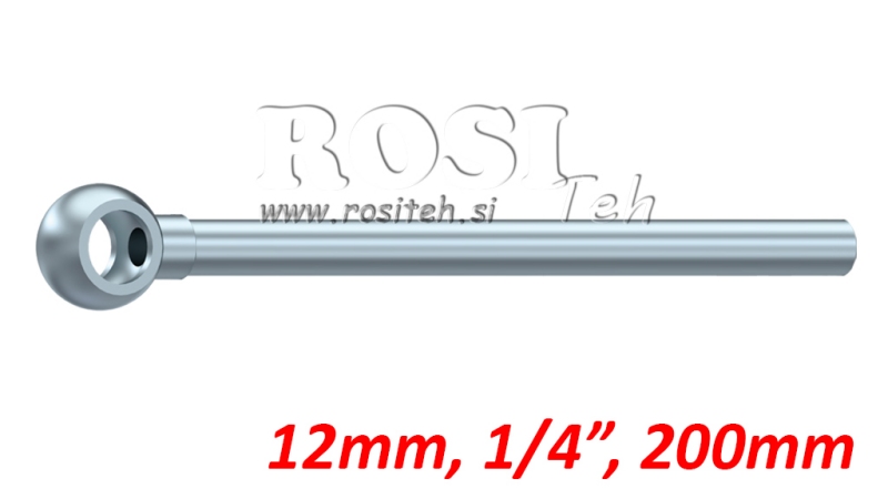 TUBO METALLICO BANJO 12mm 1/4 200mm