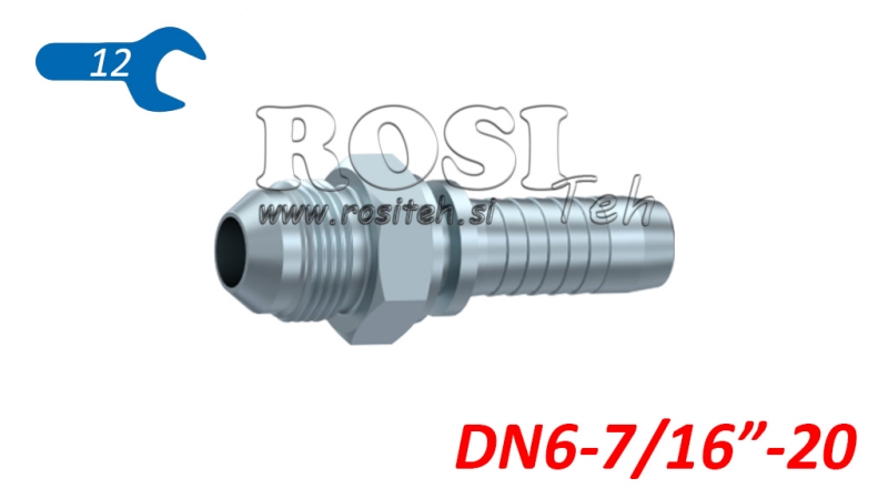 HYDRAULICKÁ PRÍPOJKA AGJ JIC74° SAMEC DN6-7/16”-20