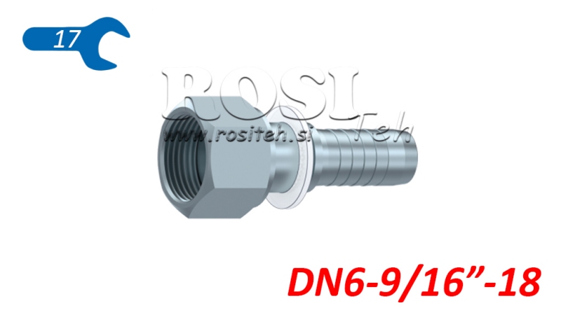 ΥΔΡΑΥΛΙΚΗ ΣΥΝΔΕΣΗ DKORFS ΘΗΛΥΚΟ DN6-9/16-18