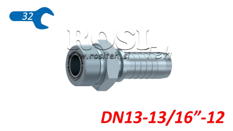 POŁĄCZENIE HYDRAULICZNE AGORFS MĘSKIE DN13-13/16-12