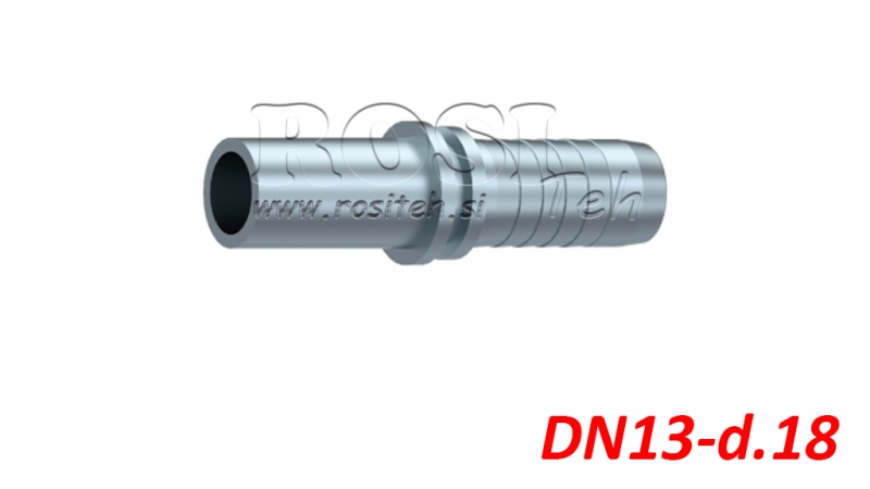 HIDRAULIKUS EGYENES CSŐÁTMENETI CSATLAKOZÓ DN13-d.18