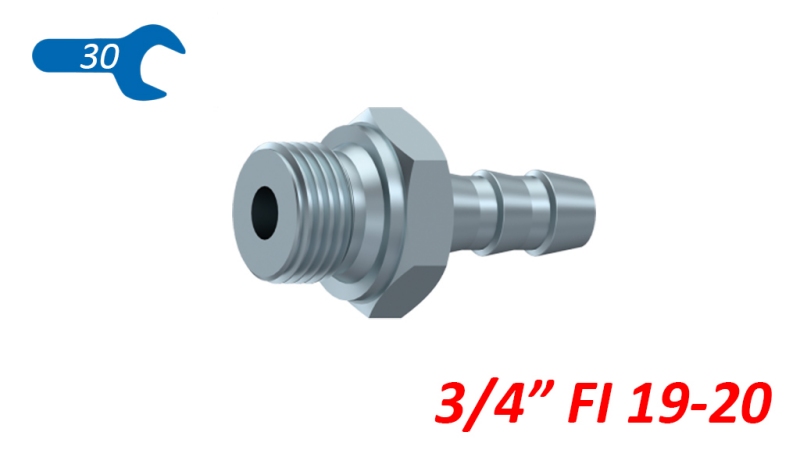 HYDRAULIKANSCHLUSS M'ANNLICH 3/4
