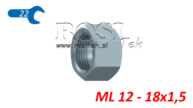 DADO IDRAULICO ML 12 - 18X1.5