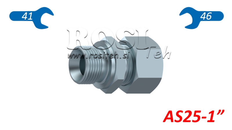 JACK IDRAULICO A DOPPIO VITE GIREVOLE CON DADO AS25-BSP1
