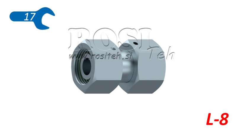 HIDRAULIČNI DVOSTRUKI SPOJ S OKRETNOM MATICOM (8L) M14X1,5