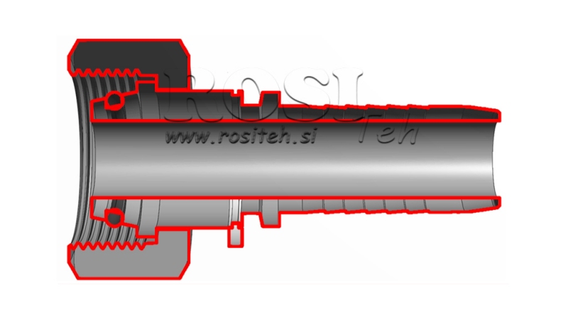 ΥΔΡΑΥΛΙΚΗ ΣΥΝΔΕΣΗ DKOL 28 ΘΗΛΥΚΟ DN25-M36X2