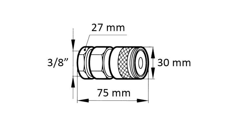 SCHNELLKUPPLUNG BAGGER FFH WEIBLICH 3/8