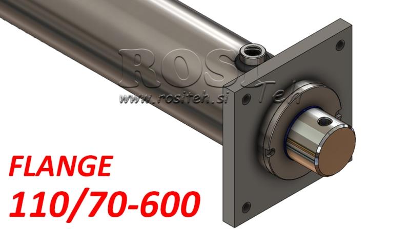 HIDRAULIČKI CILINDAR S MONTAŽNOM PLOČOM 110/70-600