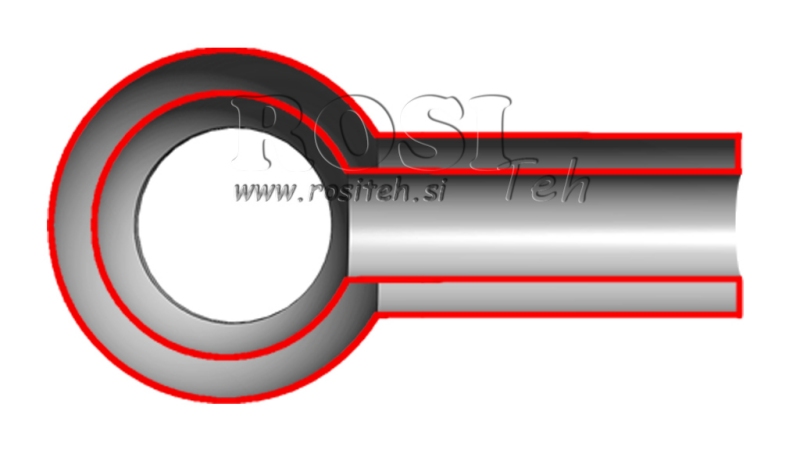 METALNA CIJEV BANJO 1/2 45mm