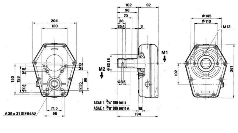 MOLTIPLICATORE GR.3 -1:3 MASCHIO