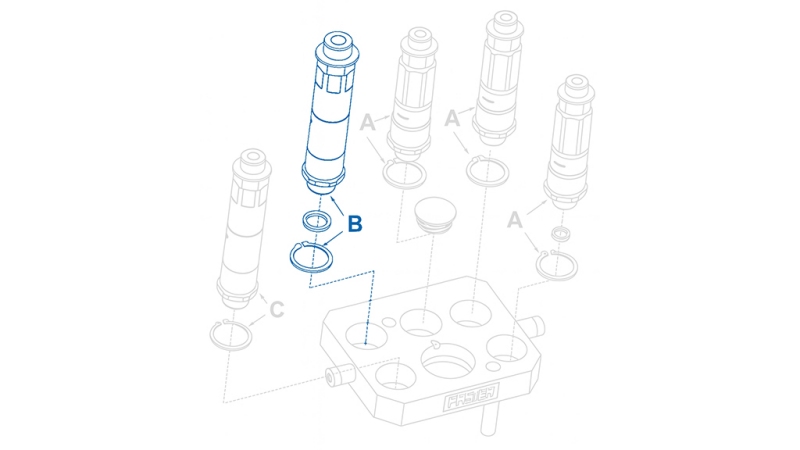 MALE QUICK COUPLING FOR MULTI-FASTER 9/16 3PLK,3PLV B MOBILE PART